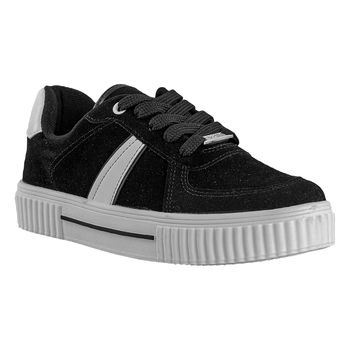 Tenis-Casual-Preto-e-Branco-Urbano-Fechamento-Cadarco-|-Vizzano-Tamanho--33---Cor--PRETO-0